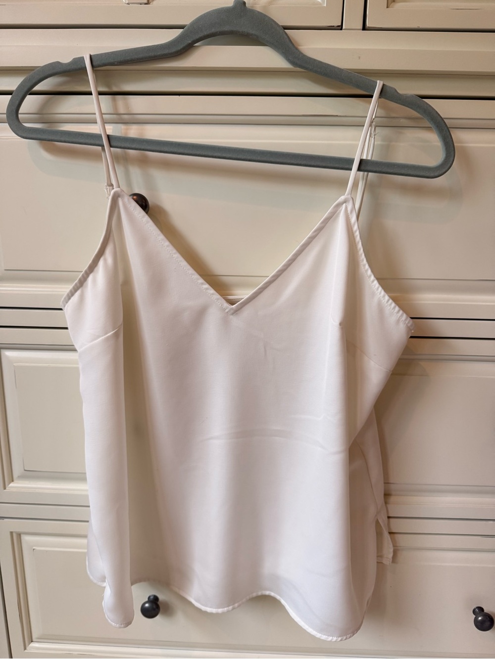 a new day White Satin V-Neck Camisole